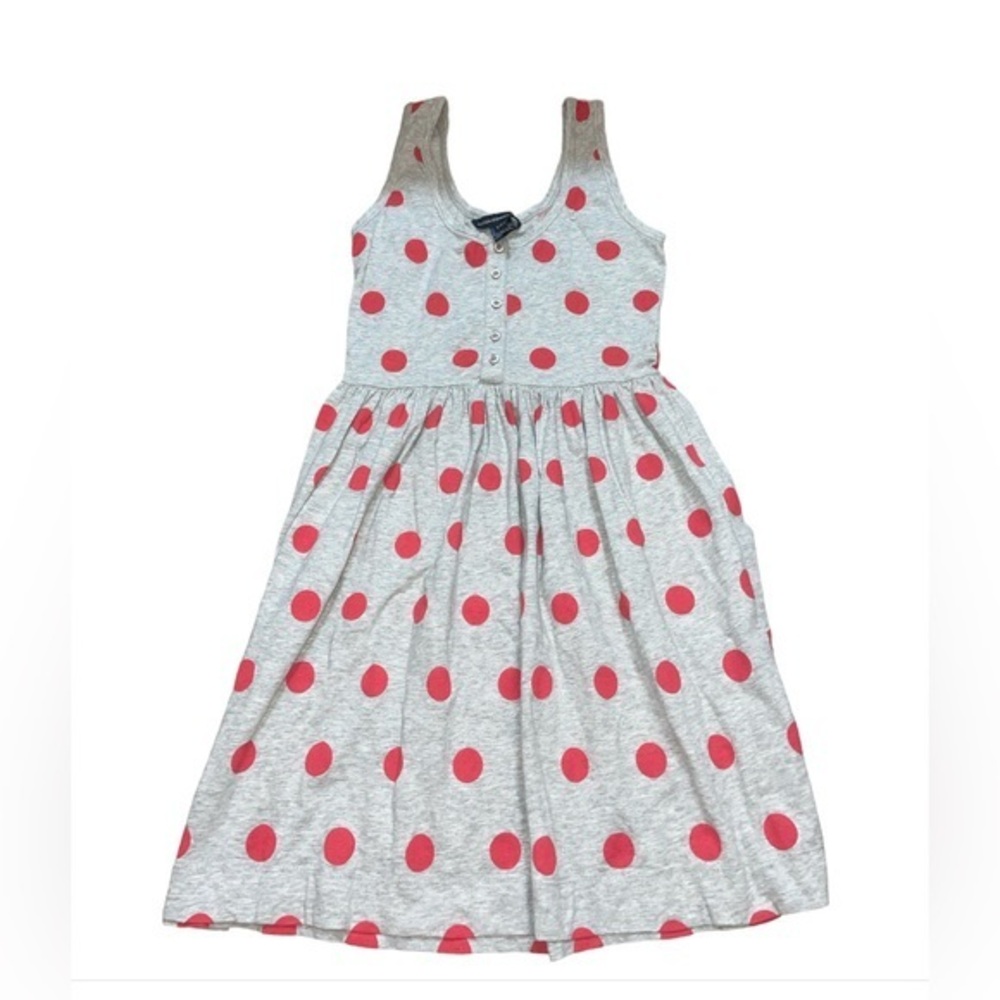 French Connection Gray Polka Dot Dress